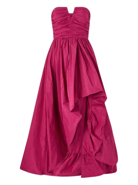 Oblekové šaty Pinko s volány růžové