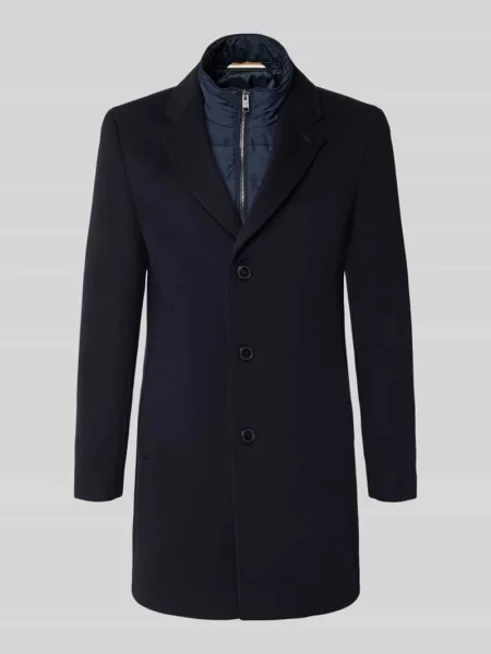 Płaszcz o kroju slim fit z mieszanki wełny model ‘HYDE’ Boss