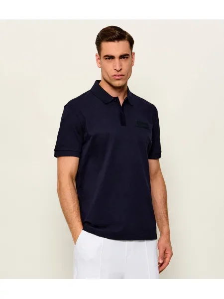 Tricou polo Boss Green verde