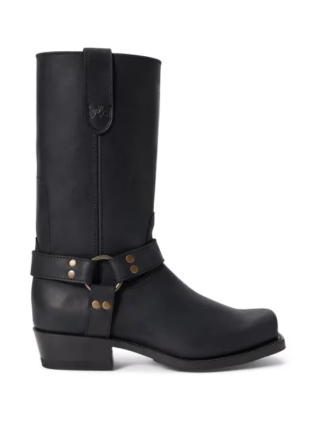 Polo Ralph Lauren cizme pentru femei din piele PLL UP LEATHER-HRNS BT-BO-TAL