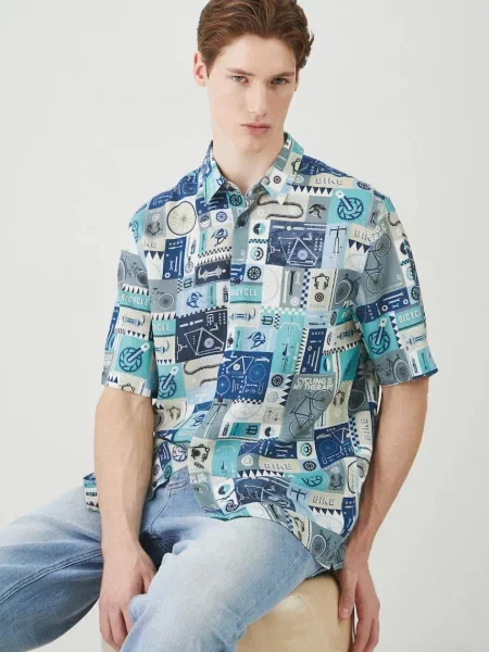 Риза Medicine мъжка със стандартна кройка с класическа яка