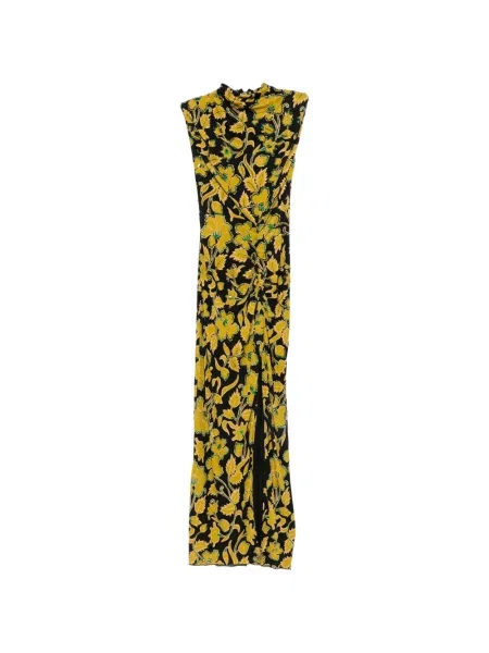 Rochie midi Dvf Diane Von Furstenberg cu model floral cu imagine negru