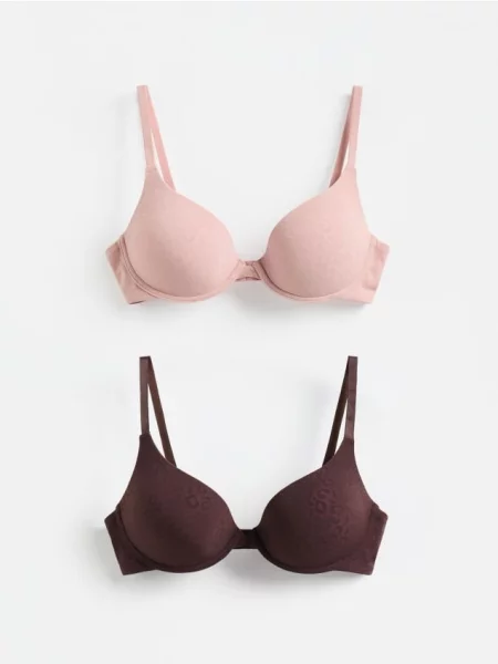 Reserved Sutien push up 2 pack roz-pudră roz
