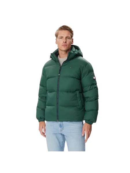 Tommy Jeans Kurtka puchowa Essential  ciemny zielony