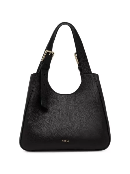 Geantă shopper Furla din piele negru