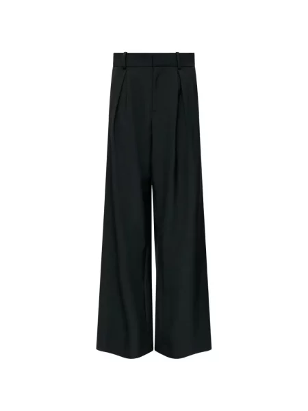 Pantaloni Mm6 Maison Margiela de lână negru