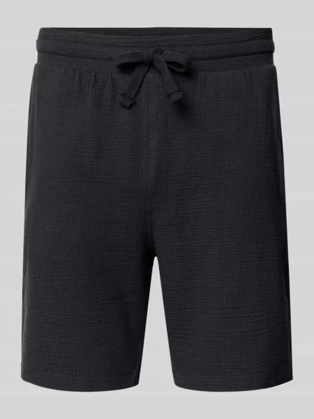 Szorty dresowe o kroju loose fit z mieszanka bawełny model KIAN' Only & Sons czarne