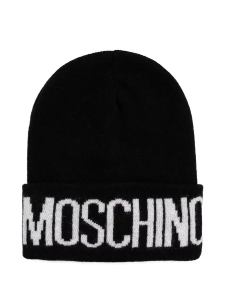 Căciulă Moschino cu autograf negru