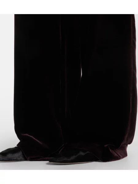 Pantaloni Agnona de catifea