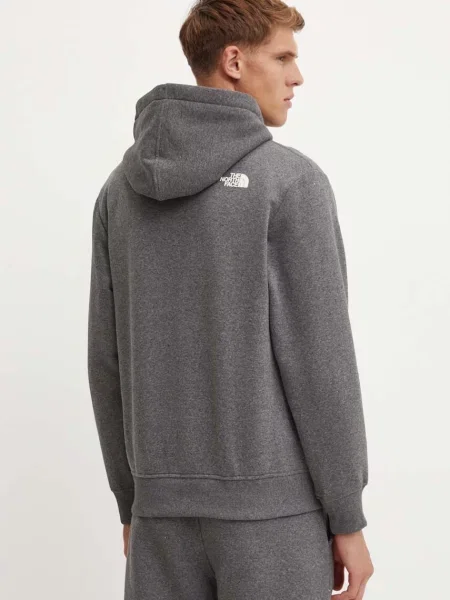 Кофта The North Face Hoodie Varsity Graphic з капюшоном з принтом сірий