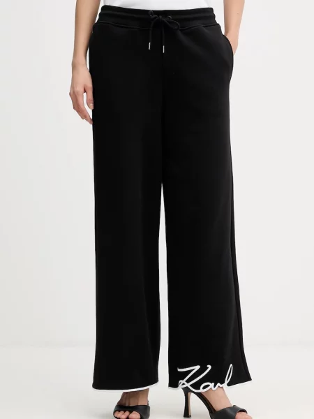 Karl Lagerfeld pantaloni de trening uni negru