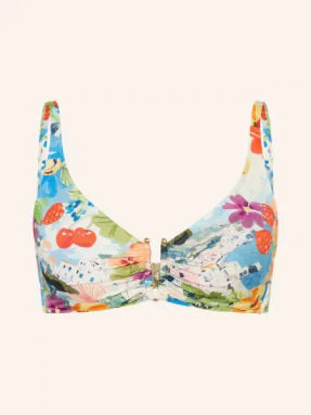 Maryan Mehlhorn Bralette Bikiny Riviera modrá / fialová červená