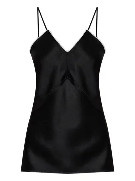 Top Victoria Beckham cu decolteu în V negru