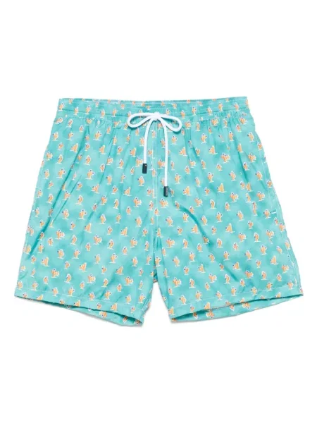 Slip de baie Barba cu imagine verde