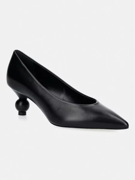 Weekend MaxMara De piele pantofi Pasticcino Renza negru
