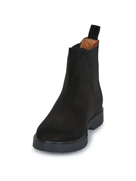 Semišové chelsea boots Selected čierna