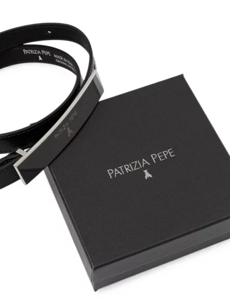 Curea Patrizia Pepe cu autograf negru