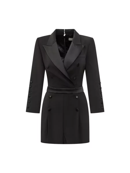 Kombinezon Elisabetta Franchi z krepy czarny