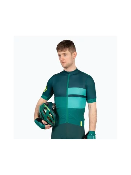 Велофутболка Endura Print S/S смарагдово-зелена зелена