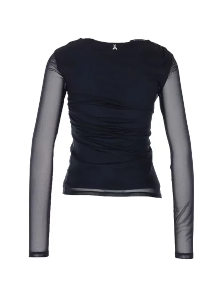 Tricou Patrizia Pepe cu mâneci lungi negru