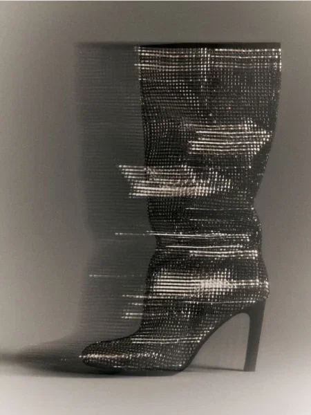 Botine Reserved argintiu