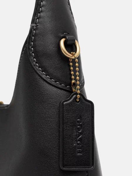 Кожаная сумка Coach черная