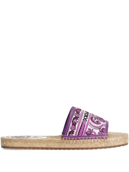 Espadrile Dolce & Gabbana cu imagine violet