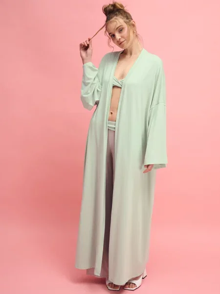 Халат Leinle NUA світло-зелений модал зелений