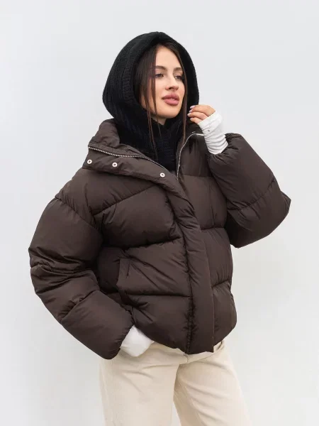 Шапка ромашка черная