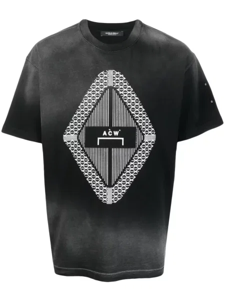 Tricou A-cold-wall* cu imagine cu gradient negru