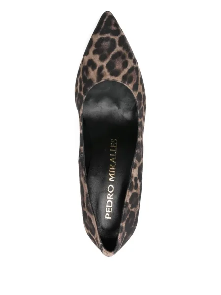 Pantofi cu toc Pedro Miralles cu imagine cu model leopard maro