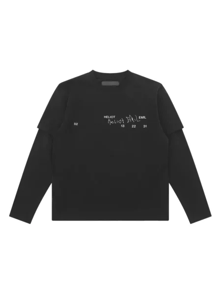 Tricou Heliot Emil cu imagine negru