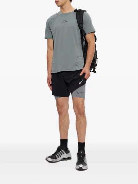 Sală de gimnastică scurt cămașă Nike gri