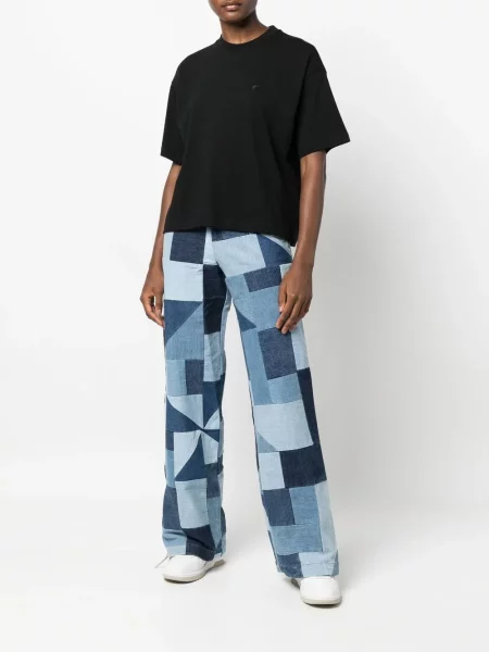 Siuvinėtas marškinėliai Carhartt Wip juoda