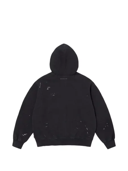 Hanorac cu glugă Supreme cu autograf negru
