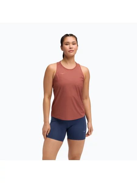 Tricou de alergare pentru femei HOKA Airolite Tank red roșu