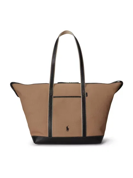 Polo Ralph Lauren Shopper táska karamell fekete