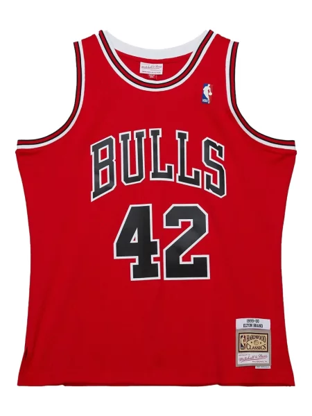 Cămașă Mitchell & Ness din jerseu roșu