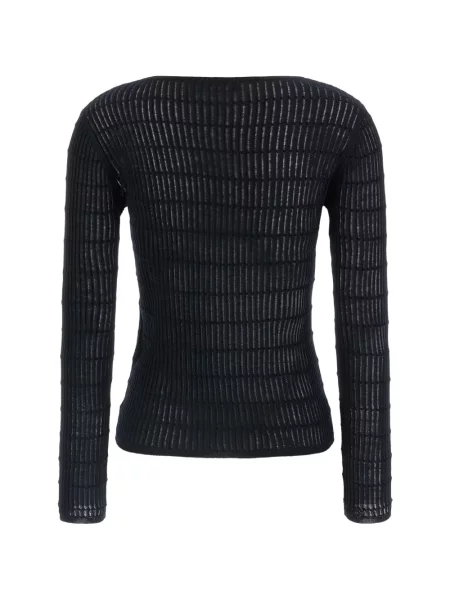 Pulover Max Mara cu nervuri albastru