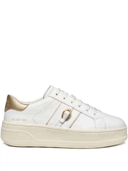 Tenisky Geox s přezkou bílé