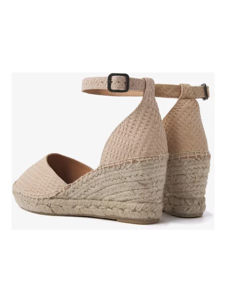 Espadryle Via Vai plecione beżowe