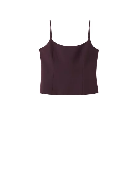 MANGO Top IGUANA vinsko rdeča