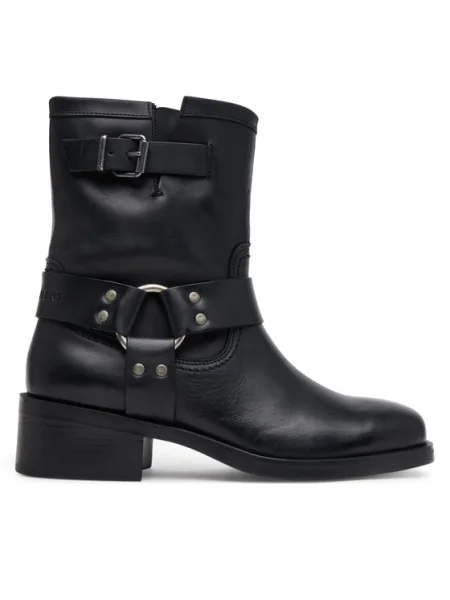 Tommy Jeans Botine Tjw Biker negru