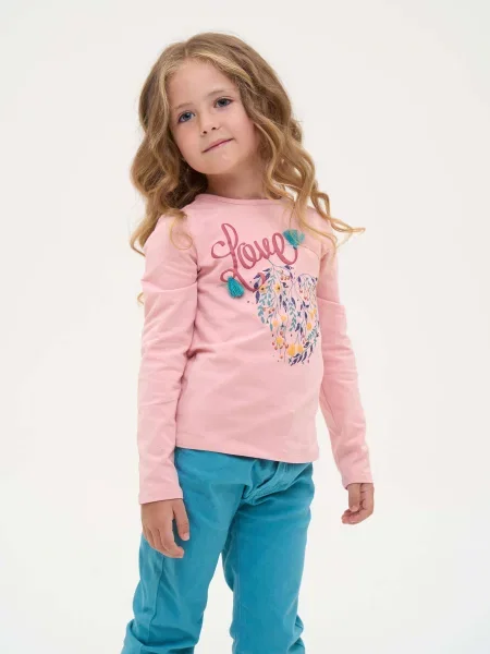 Дитячий Лонгслів YUMSTER рожевий