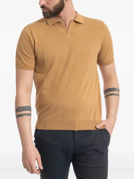 Scurt tricou Diktat tricotate galben