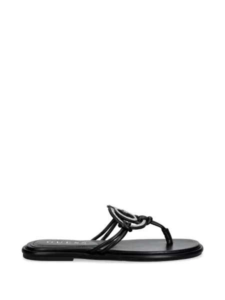 Șlapi Guess cu autograf negru