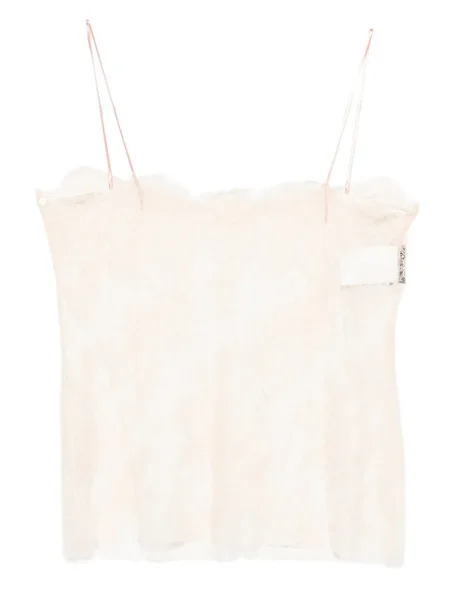 Top Alberta Ferretti din dantelă roz