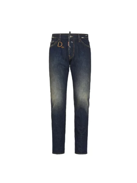 Jeansy Dsquared2 casual niebieskie