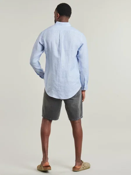 Polo Ralph Lauren Cămașă azuriu / alb albastru