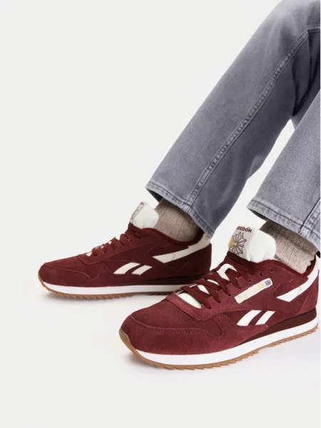 Tenisice Reebok EO-CLASSIC LEATHER RIPPLE Tamnocrvena